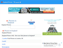 Tablet Screenshot of englandtelephones.com